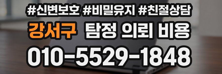 강서구 탐정 의뢰 비용