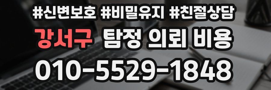 강서구 탐정 의뢰 비용