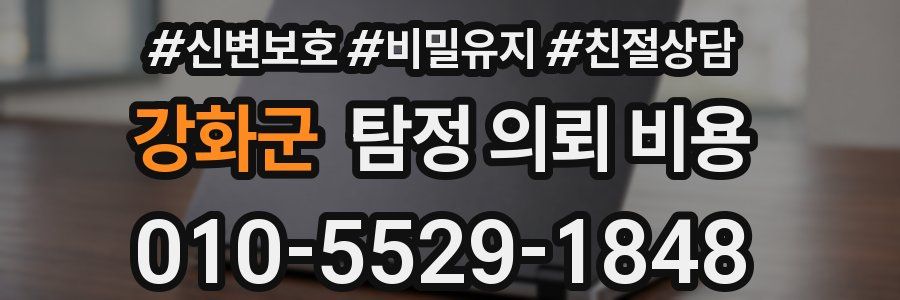 강화군 탐정 의뢰 비용