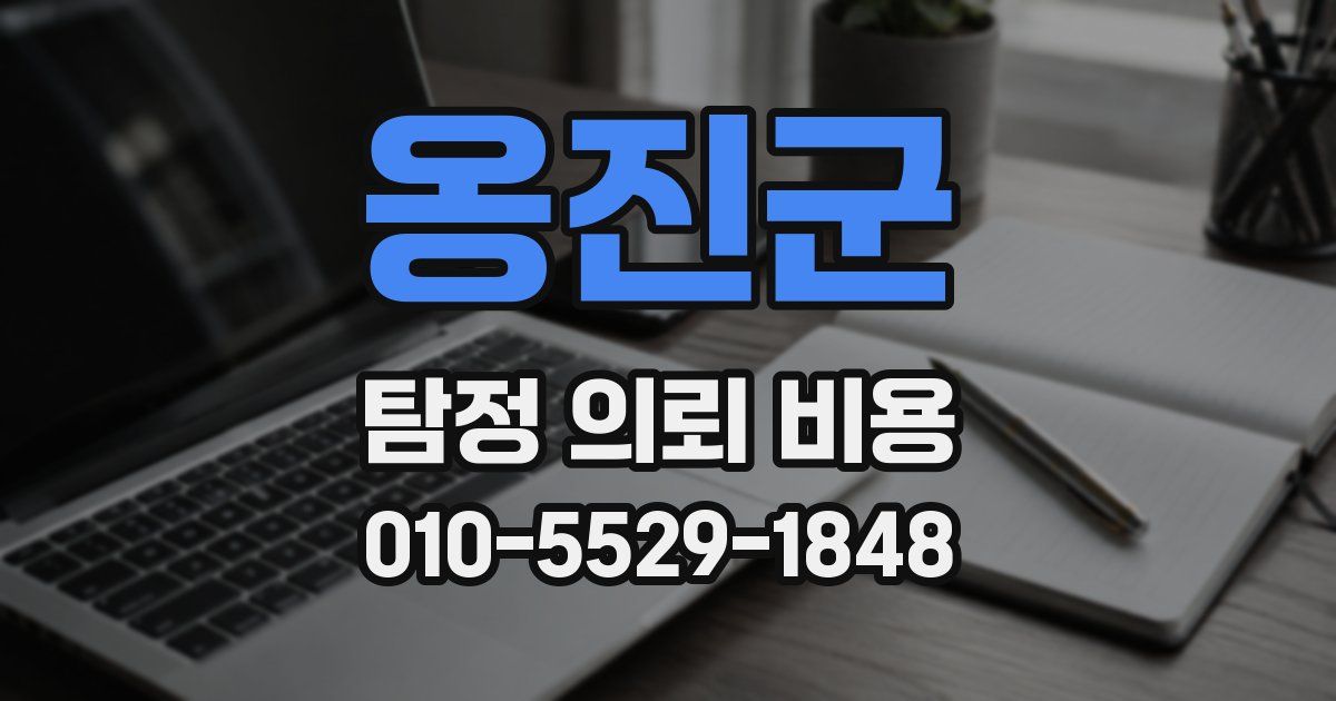 옹진군 탐정 의뢰 비용