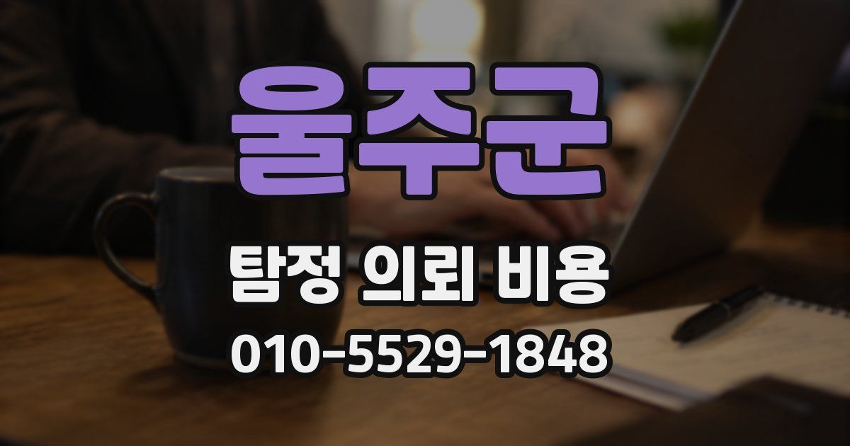울주군 탐정 의뢰 비용