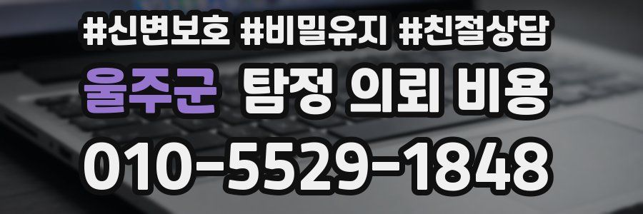 울주군 탐정 의뢰 비용