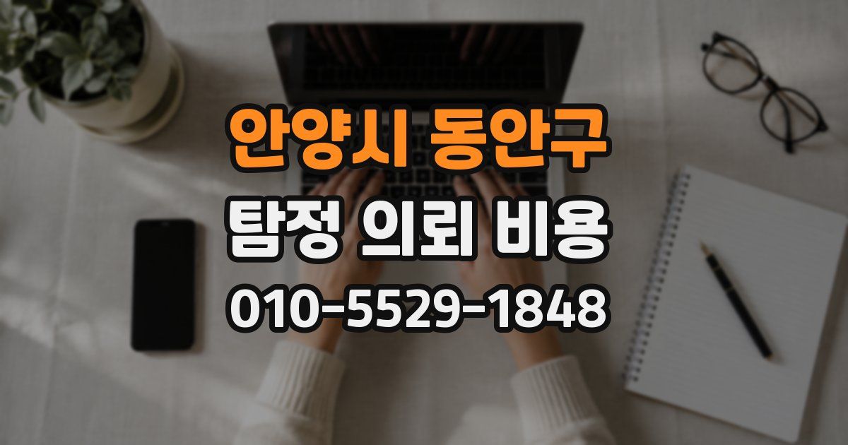안양시 동안구 탐정 의뢰 비용