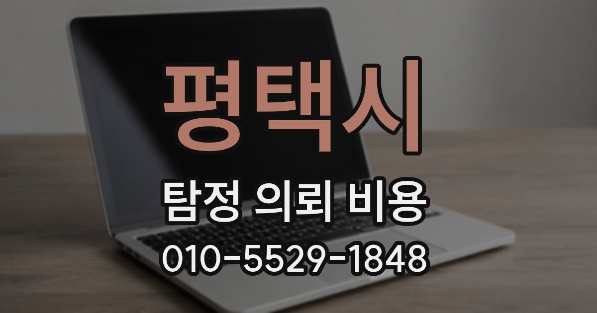 평택시 탐정 의뢰 비용