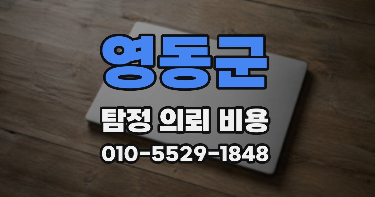영동군 탐정 의뢰 비용