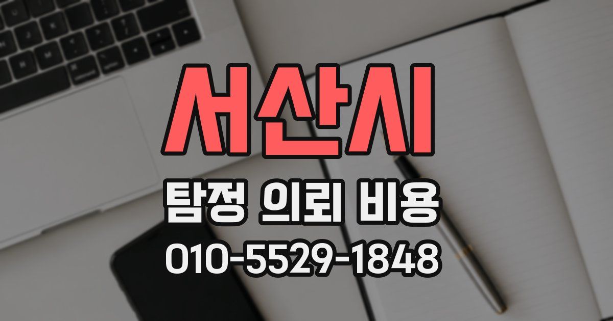 서산시 탐정 의뢰 비용