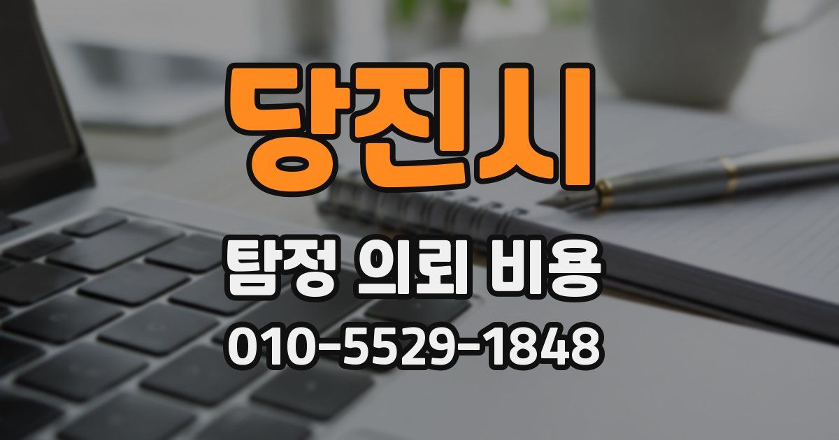 당진시 탐정 의뢰 비용