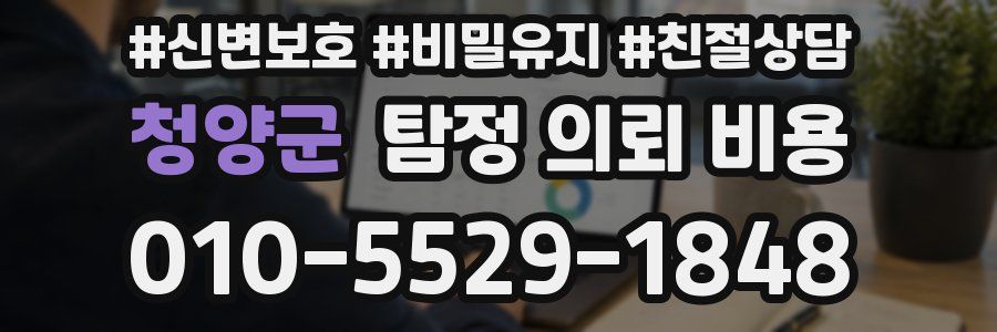 청양군 탐정 의뢰 비용