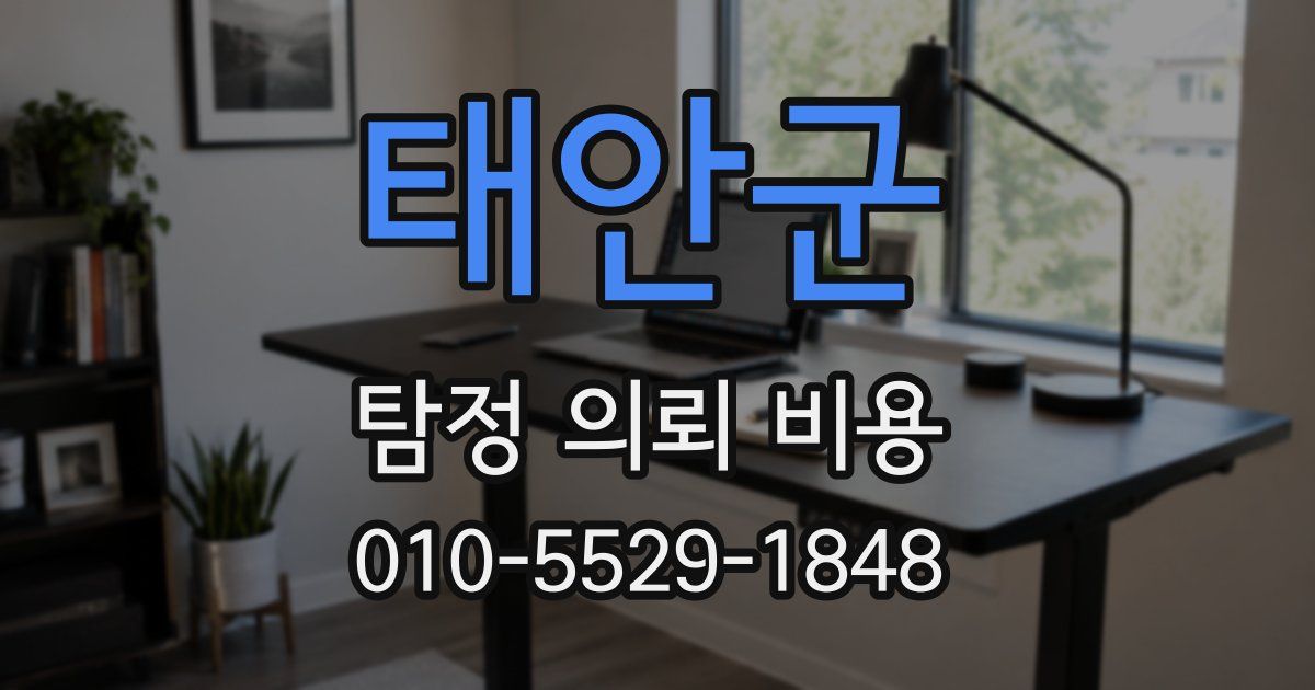 태안군 탐정 의뢰 비용