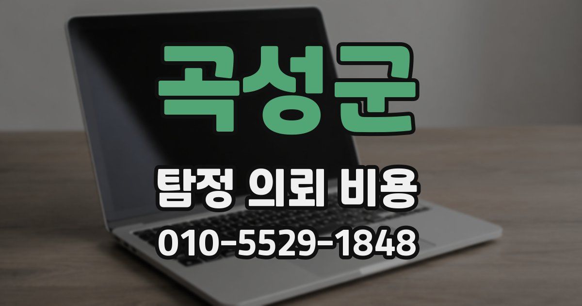 곡성군 탐정 의뢰 비용