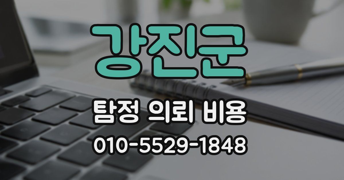 강진군 탐정 의뢰 비용