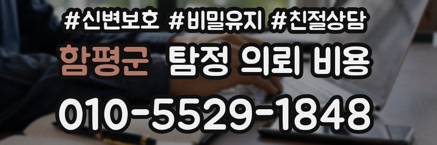 함평군 탐정 의뢰 비용