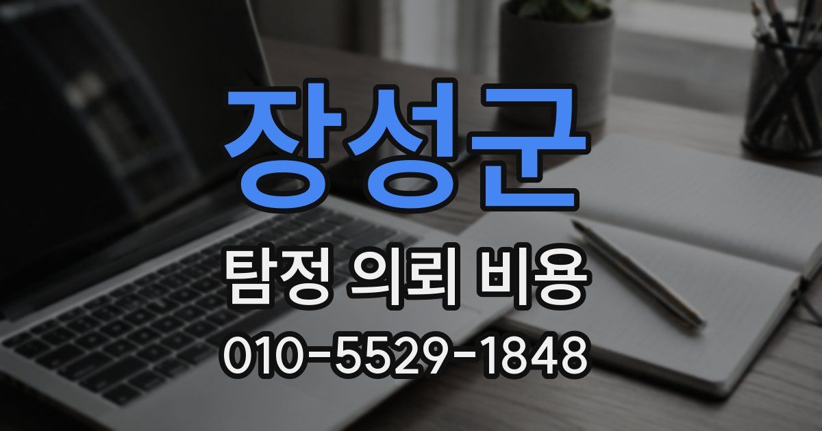 장성군 탐정 의뢰 비용