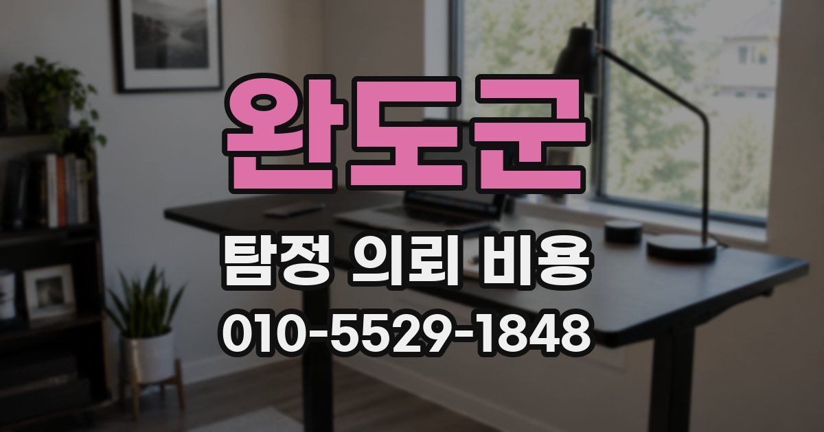 완도군 탐정 의뢰 비용