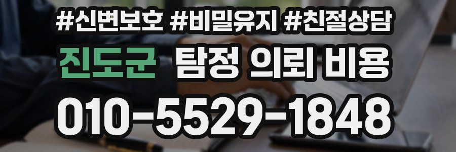 진도군 탐정 의뢰 비용