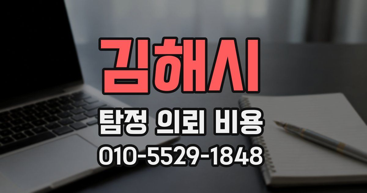 김해시 탐정 의뢰 비용
