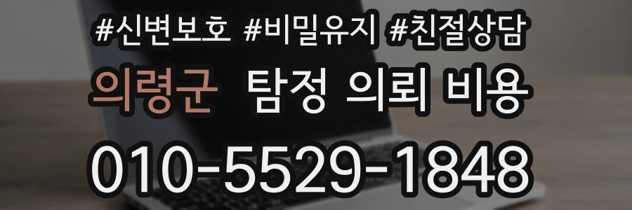 의령군 탐정 의뢰 비용
