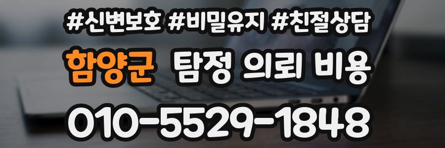 함양군 탐정 의뢰 비용