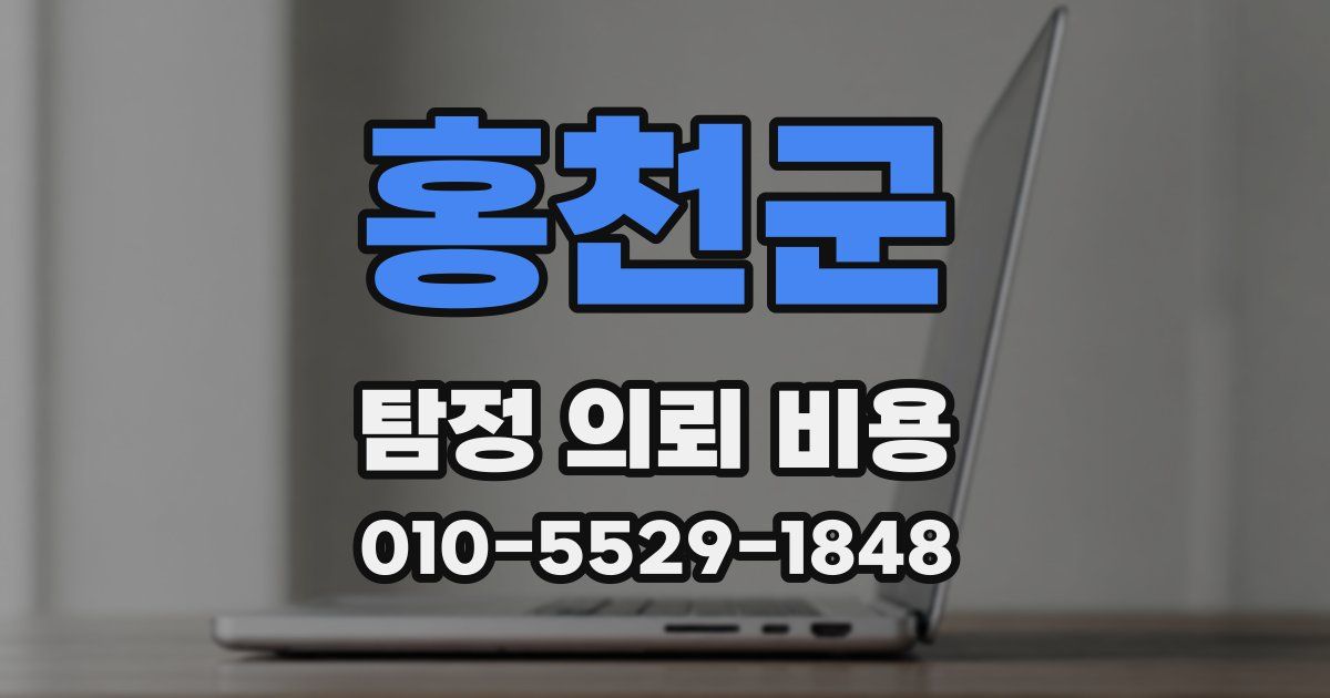 홍천군 탐정 의뢰 비용
