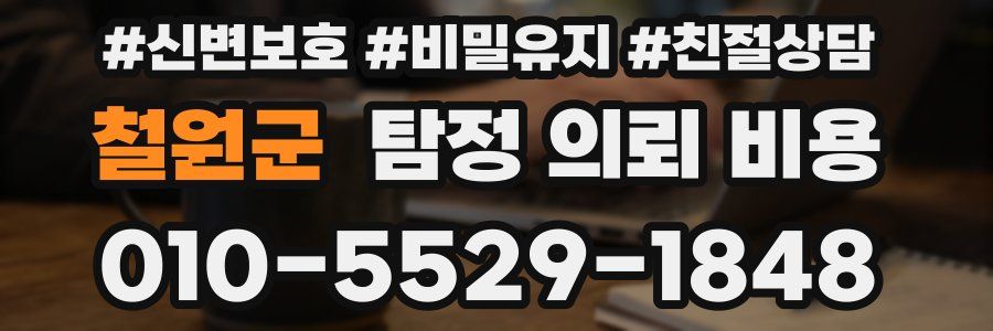 철원군 탐정 의뢰 비용