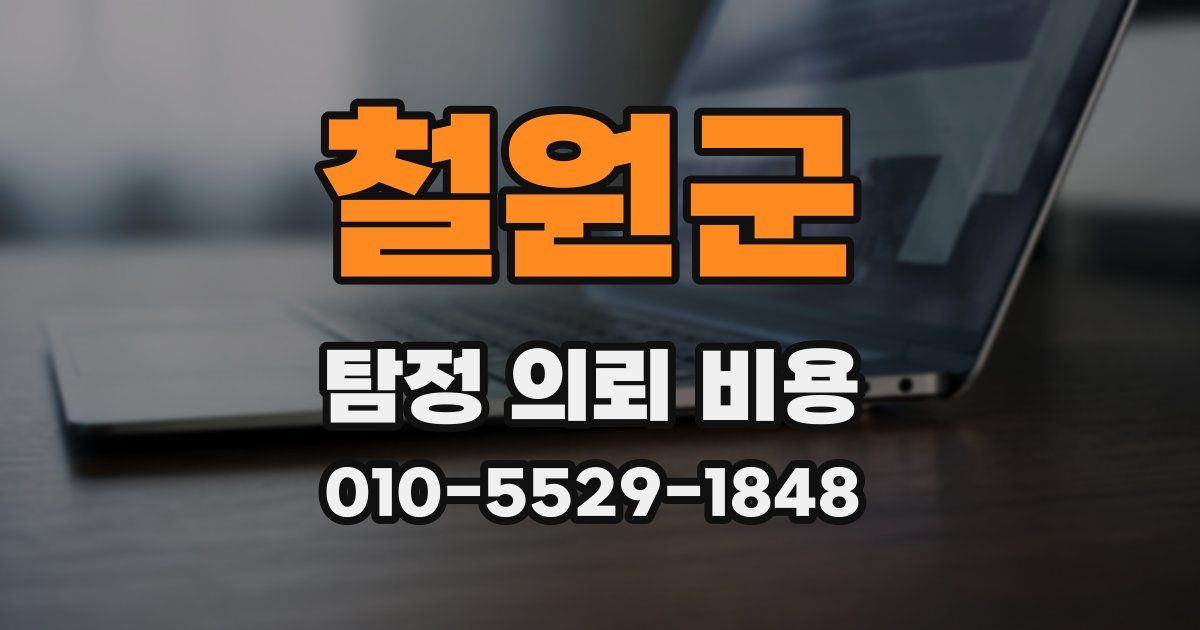 철원군 탐정 의뢰 비용