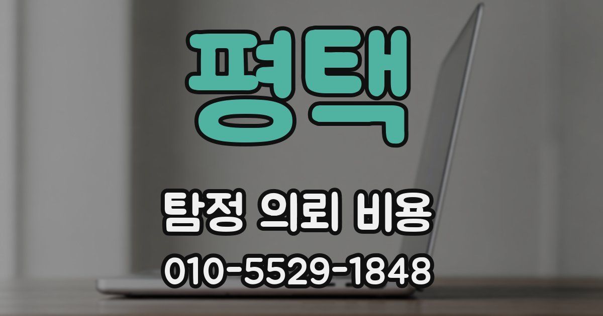 평택 탐정 의뢰 비용