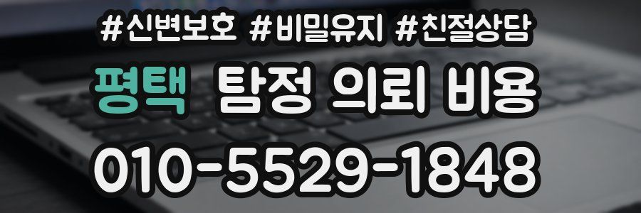 평택 탐정 의뢰 비용