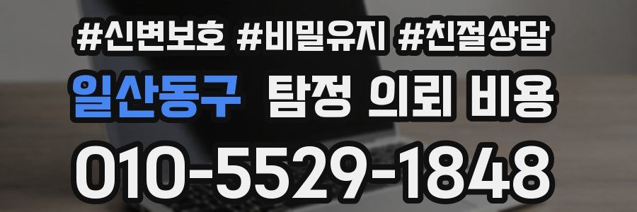 일산동구 탐정 의뢰 비용