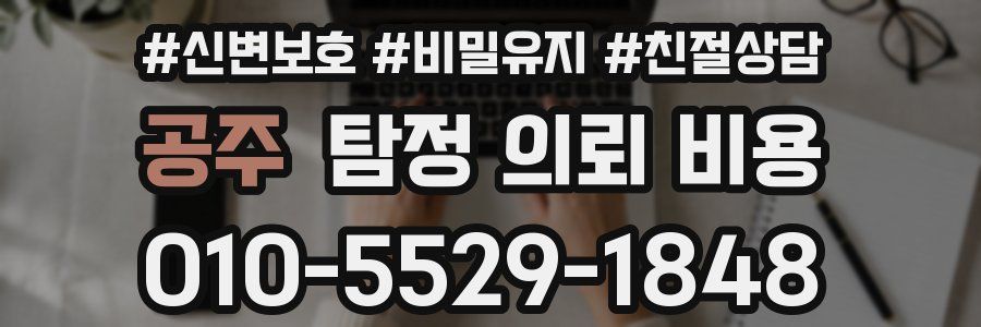 공주 탐정 의뢰 비용