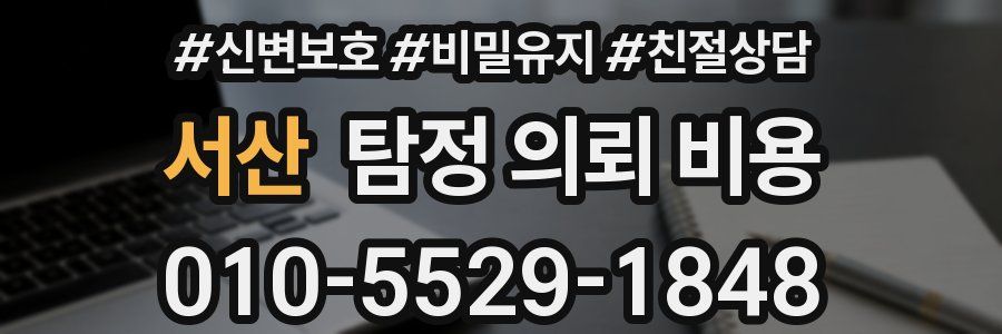 서산 탐정 의뢰 비용