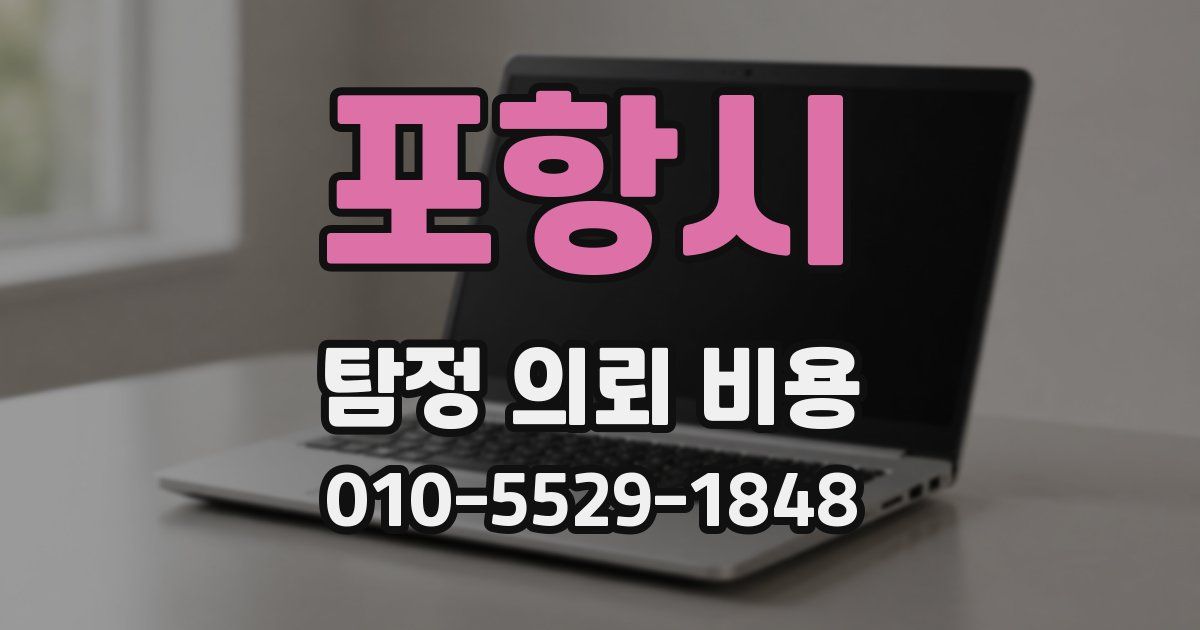 포항시 탐정 의뢰 비용