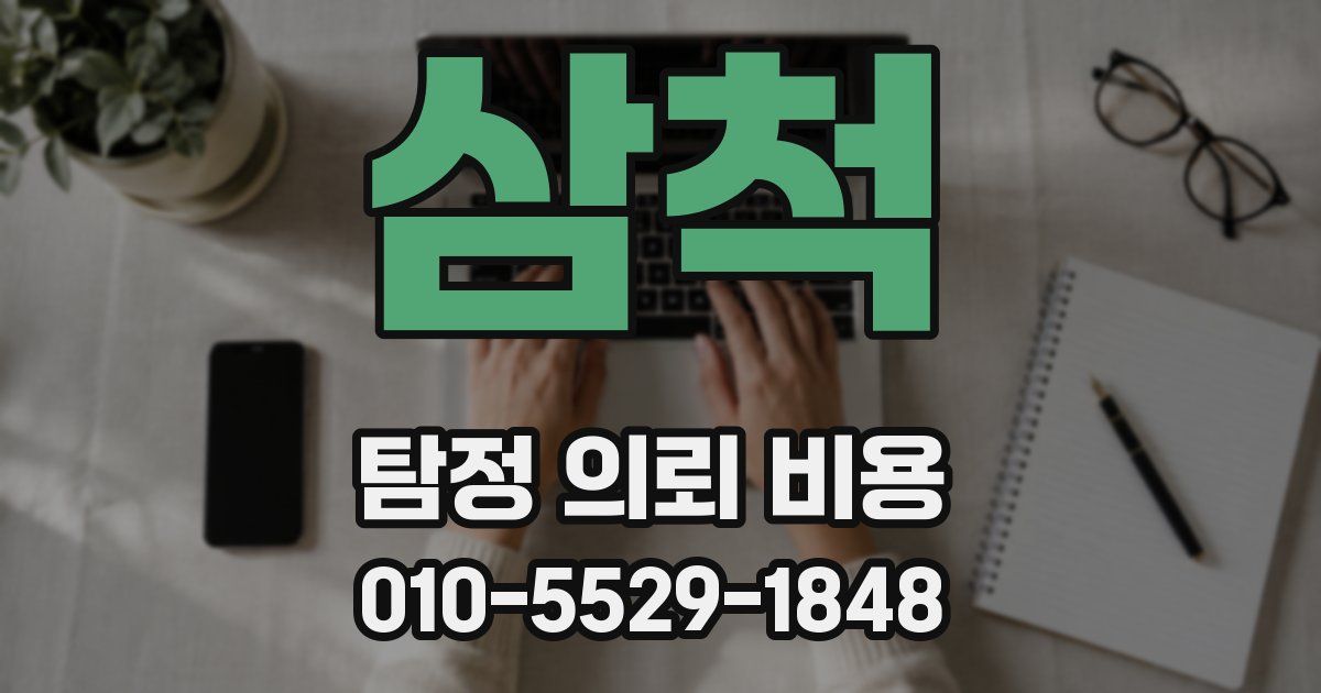 삼척 탐정 의뢰 비용