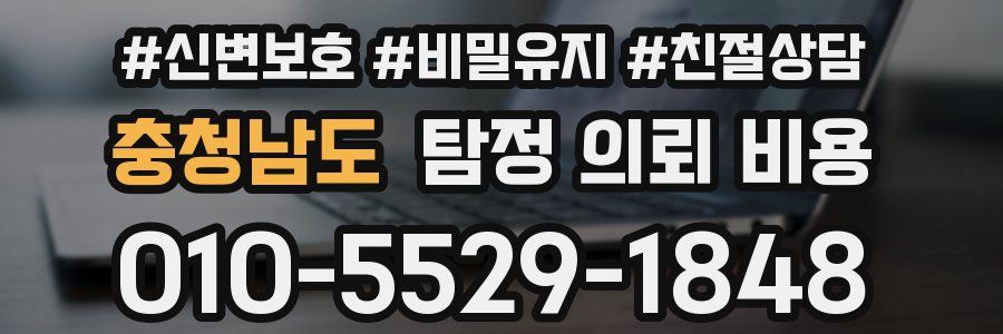 충청남도 탐정 의뢰 비용
