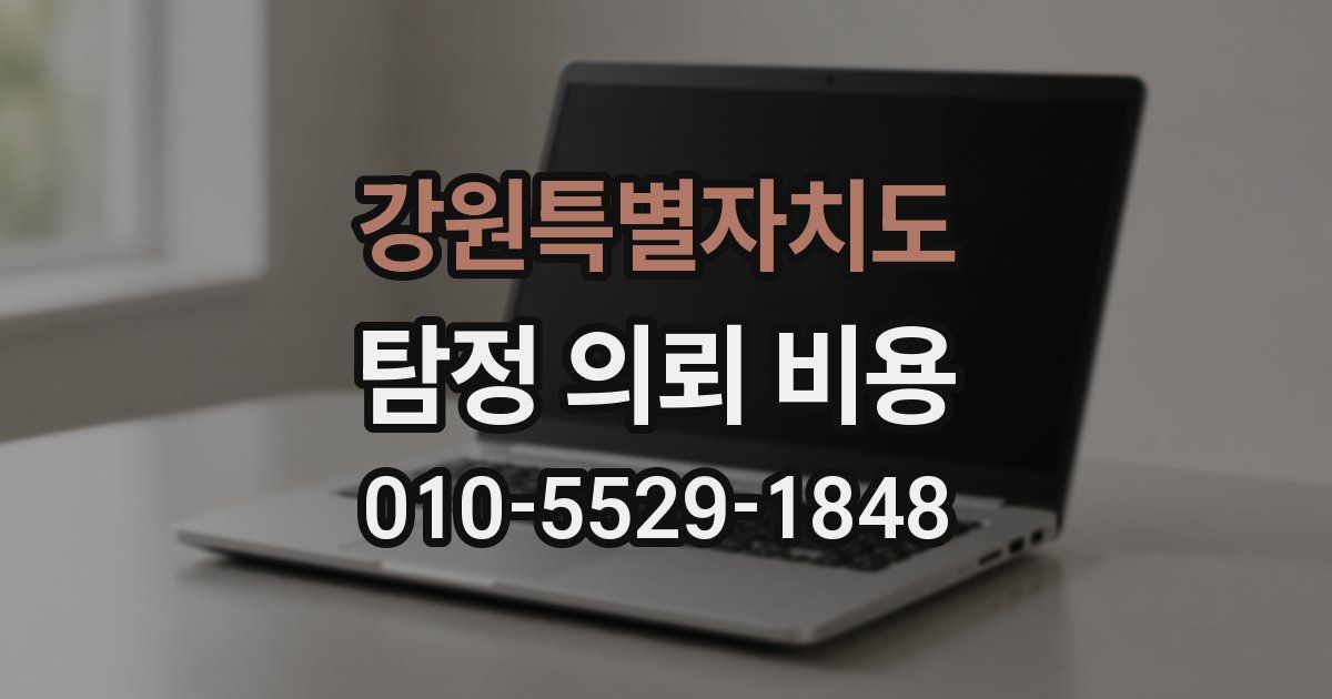 강원특별자치도 탐정 의뢰 비용