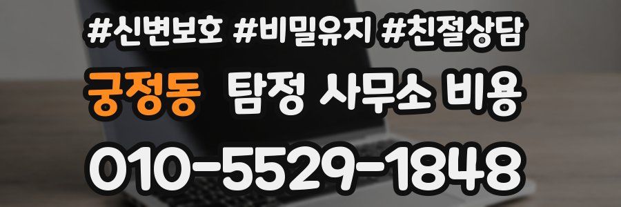궁정동 탐정 사무소 비용