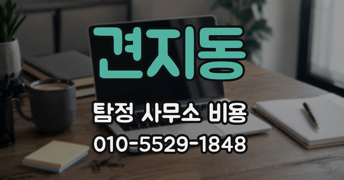 견지동 탐정 사무소 비용