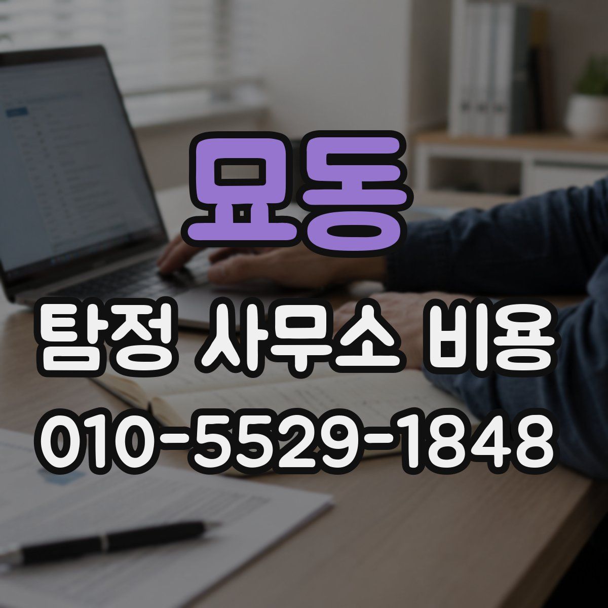 묘동 탐정 사무소 비용