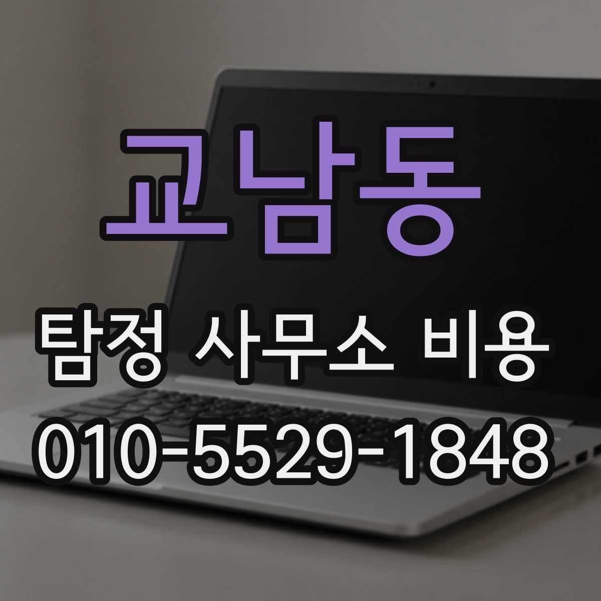 교남동 탐정 사무소 비용