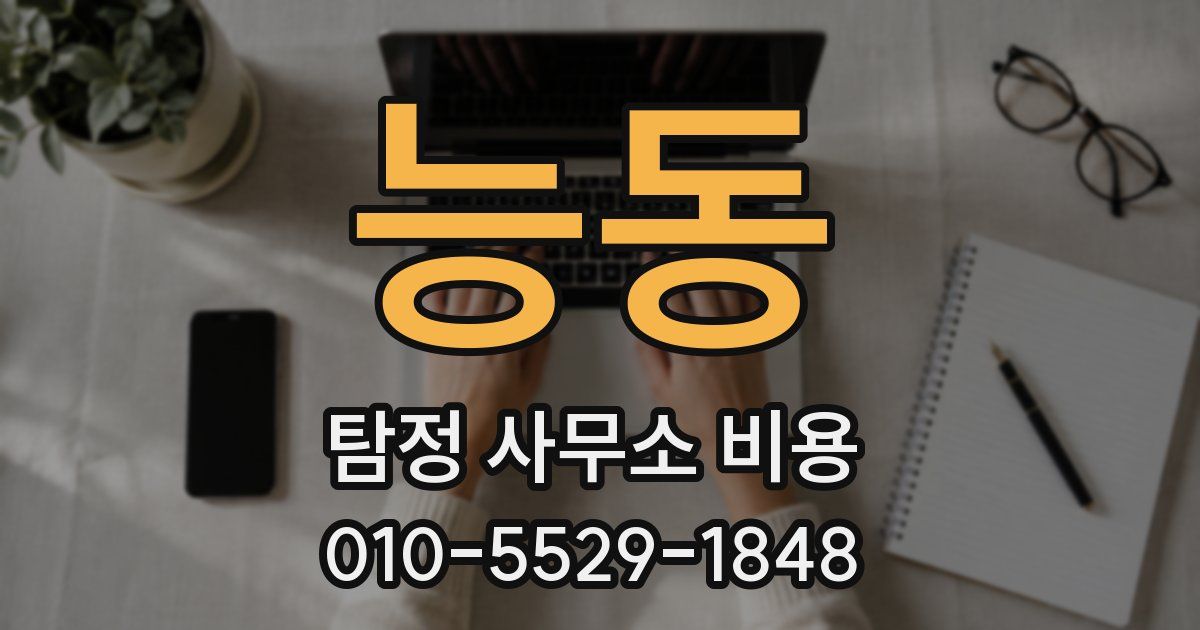 능동 탐정 사무소 비용