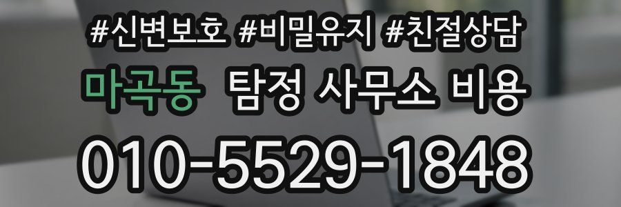 마곡동 탐정 사무소 비용