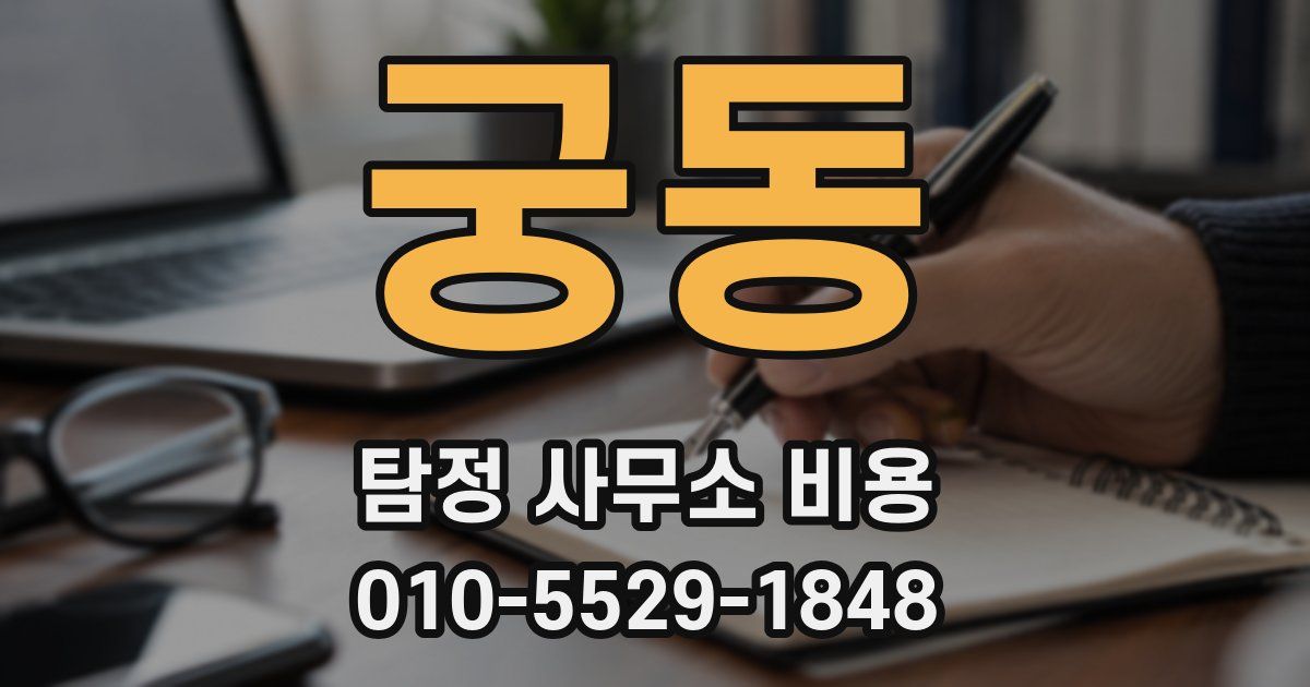 궁동 탐정 사무소 비용