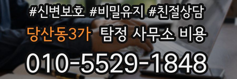 당산동3가 탐정 사무소 비용