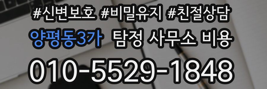 양평동3가 탐정 사무소 비용