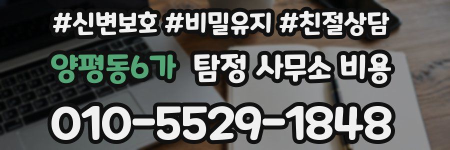양평동6가 탐정 사무소 비용