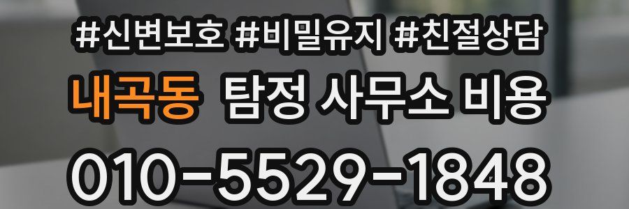 내곡동 탐정 사무소 비용
