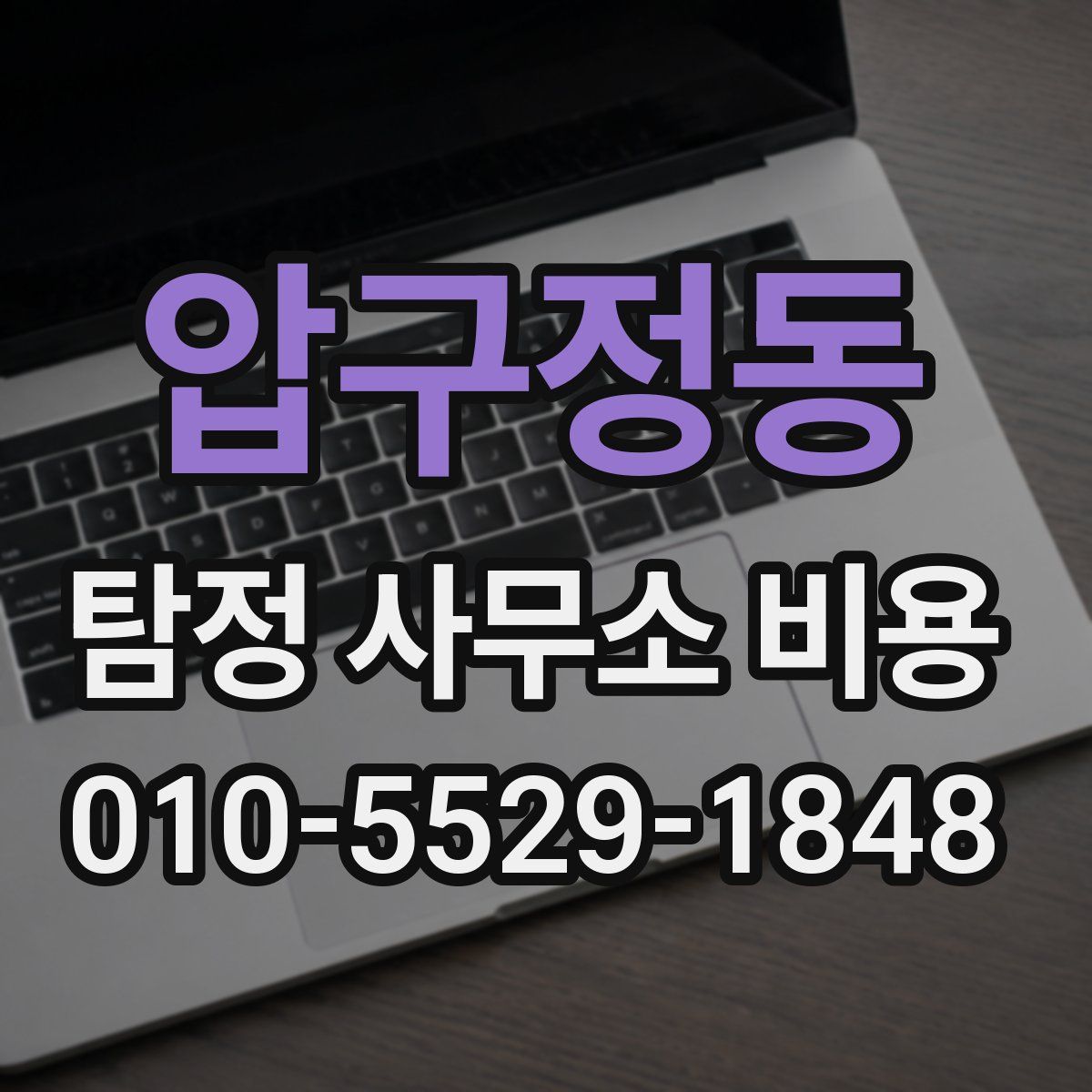 압구정동 탐정 사무소 비용