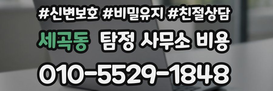 세곡동 탐정 사무소 비용