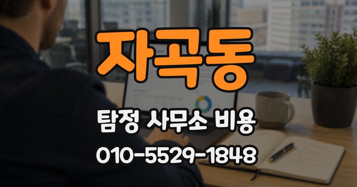 자곡동 탐정 사무소 비용