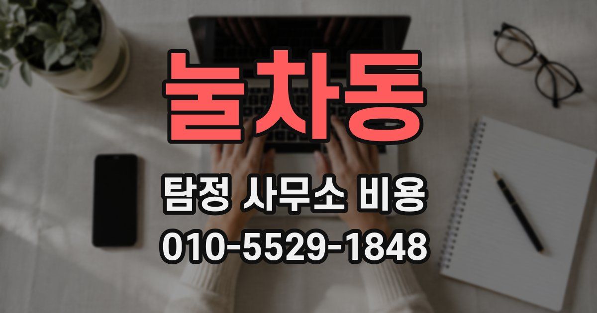 눌차동 탐정 사무소 비용