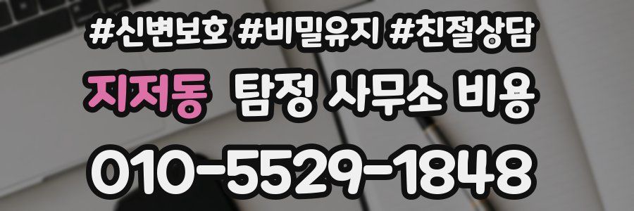 지저동 탐정 사무소 비용